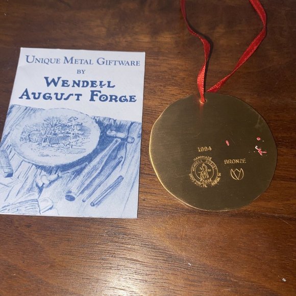 Wendell August Forge 1994 GINGERBREAD HOUSE Handmade Ornament Solid Bronze - Picture 3 of 4